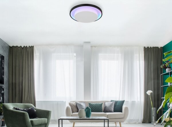 Globo 41390-21 - LED RGBW Stmívatelné stropní svítidlo MORGAN LED/21W/230V + DO