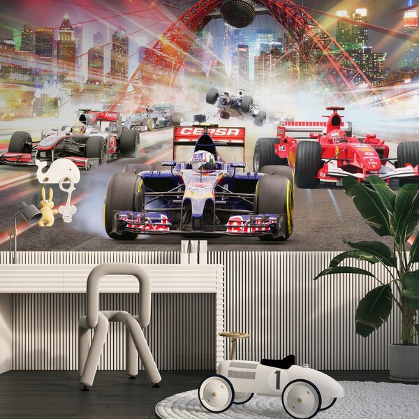 Fototapeta Závodní auto na trati, Designové fototapety na zeď, Populární fototapety, u64439 - Tapeko.co.cz