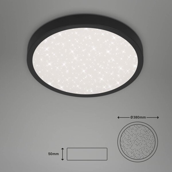 Briloner 3071-015 - LED Stropní svítidlo RUNA LED/24W/230V černá
