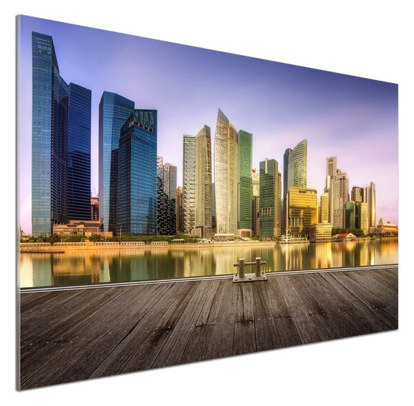 Skleněný panel do kuchynské linky Singapur pksh-139906536