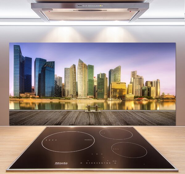 Skleněný panel do kuchynské linky Singapur pksh-139906536