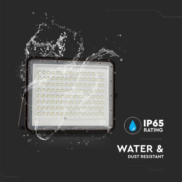 LED Venkovní solární reflektor LED/20W/3,2V 6400K černá + DO