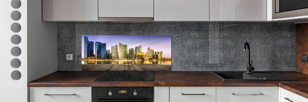 Skleněný panel do kuchynské linky Singapur pksh-139906536