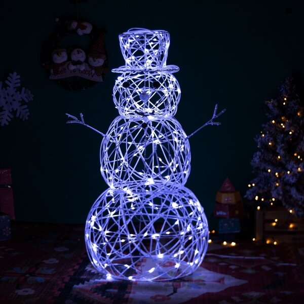 Aigostar-LED Venkovní vánoční dekorace LED/3,6W/31/230V 6500K 60cm IP44 sněhulák