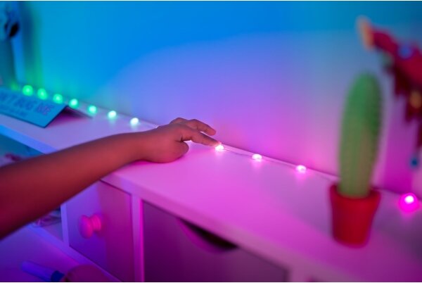 Twinkly TWKH100RGB-T - LED RGB Stmívatelný řetěz 100xLED 8 m USB Wi-Fi