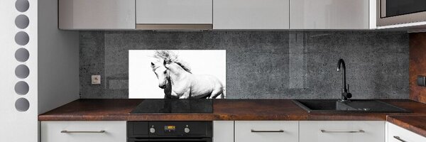 Skleněný panel do kuchynské linky Bílý kůň pksh-14270832