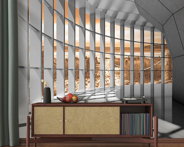 Fototapeta Velká místnost s okny, 3D fototapety, Populární fototapety, u70513v3 - Tapeko.co.cz