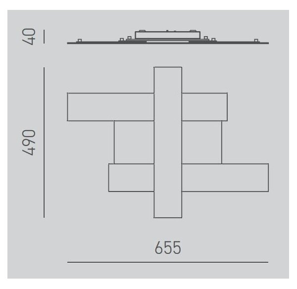 Gea Luce DOHA P P N - LED Stropní svítidlo DOHA LED/30W/230V 65,5 cm černá