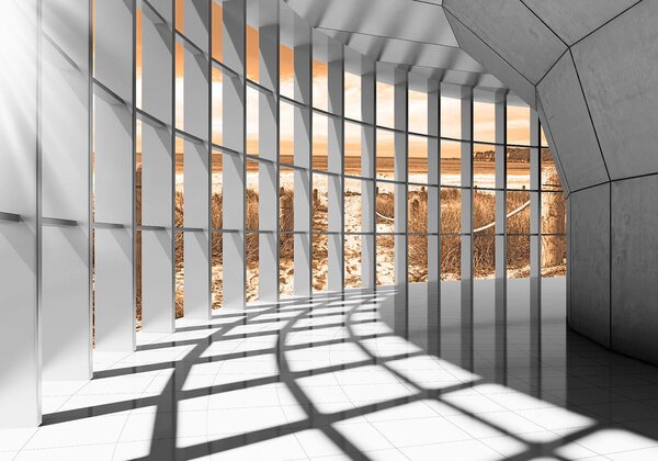 Fototapeta Velká místnost s okny, 3D fototapety, Populární fototapety, u70513v3 - Tapeko.co.cz