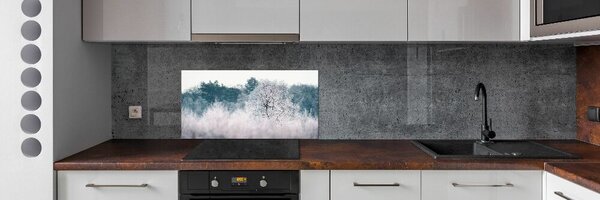 Dekorační panel sklo Stromy zimou pksh-142936706
