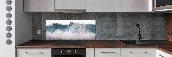 Dekorační panel sklo Stromy zimou pksh-142936706