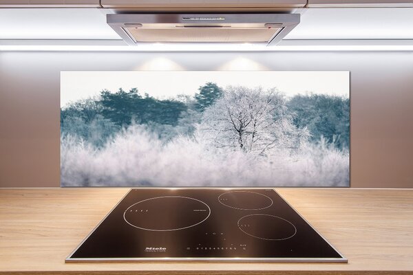 Dekorační panel sklo Stromy zimou pksh-142936706