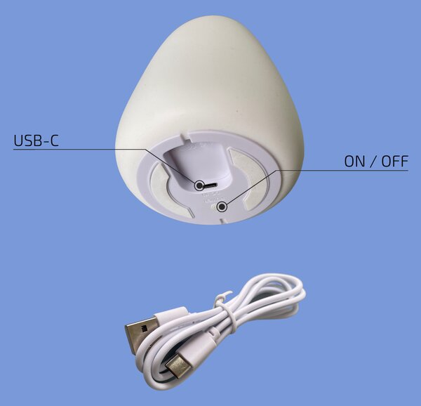 Silikonová dětská lampa - lední medvěd