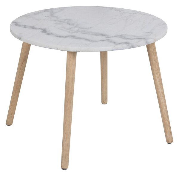 Rosin konferenční stolek bílý Ø40 cm