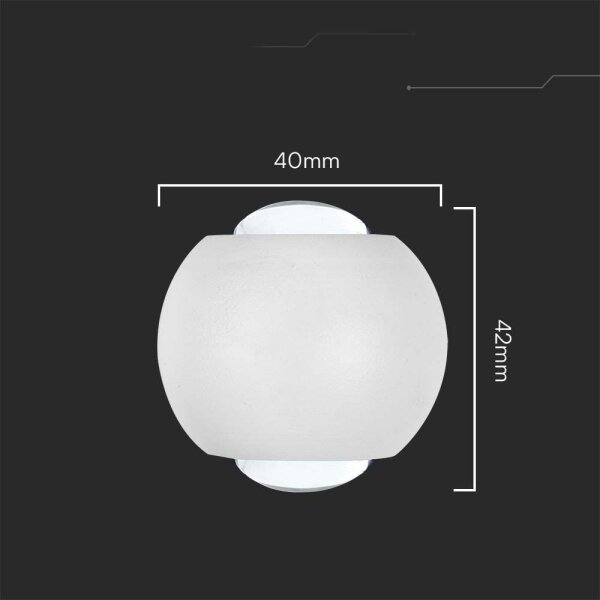 LED Venkovní nástěnné svítidlo LED/2W/230V 4000K IP54 bílá