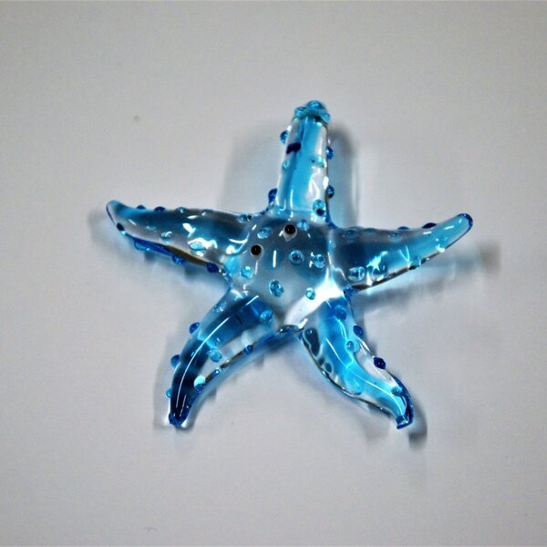 DBK GLASS 6-ti ramenný křišťálový lustr - modrý mořský svět 0220-6-NK-ocean