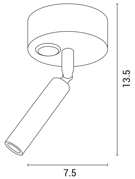 LED Nástěnné bodové svítidlo ARISTON LED/3W/230V 3000K bílá