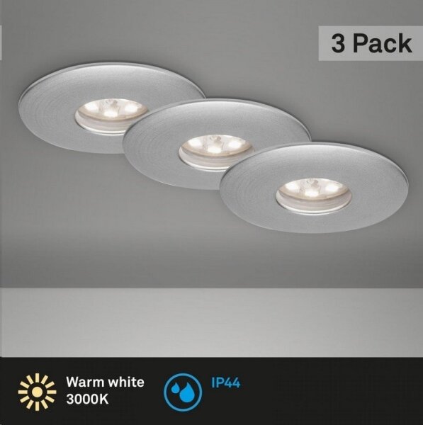 Briloner 7240-039 -SADA 3x LED Koupelnové podhledové svítidlo LED/1,8W/230V IP44