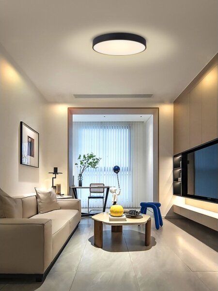Immax NEO 07202L-LED Stmívatelné stropní svítidlo RONDATE 53W/230V černá Tuya+DO