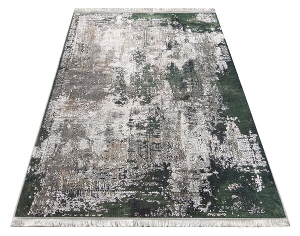 Makro Abra Moderní kusový koberec protiskluzový Horeca-New 123 Abstraktní zelený Rozměr: 80x150 cm