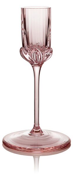 Skloglass Ručně foukaný svícen SAKURA 13cm Růžová Barva: Růžová, Kusy: 1ks