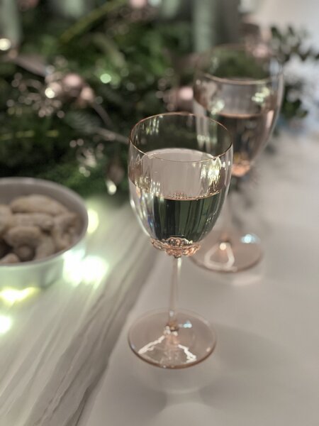Skloglass Sklenice na víno SAKURA Růžová Barva: Růžová, Kusy: 2ks
