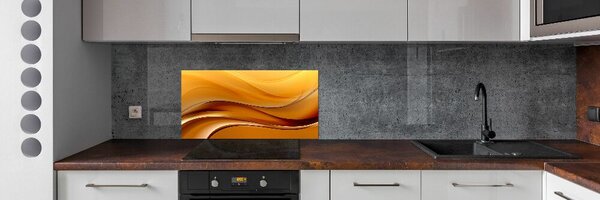 Skleněný panel do kuchynské linky Vlny pozadí pksh-145325104