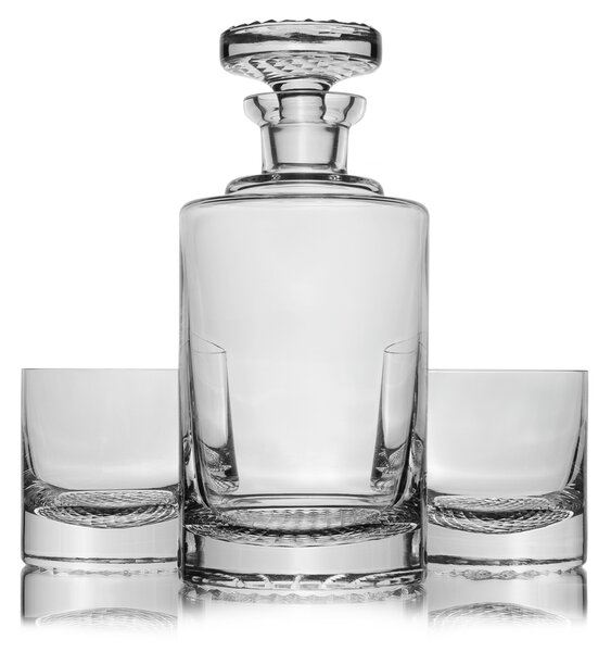 Skloglass Whisky set RASTR Počet kusů: set 1 láhev + 2 sklenice