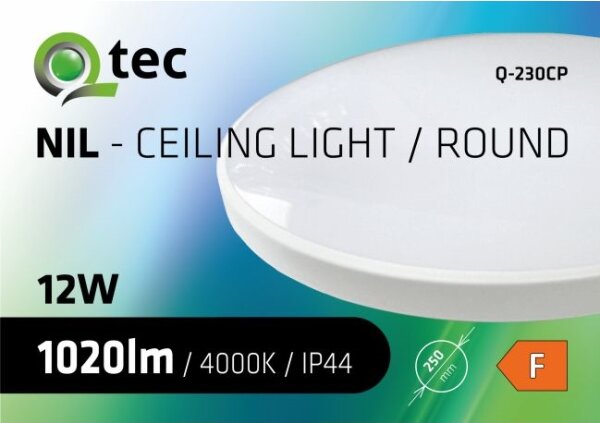 LED Koupelnové stropní svítidlo CIRCLE LED/12W/230V 4000K pr. 25 cm IP44 bílá