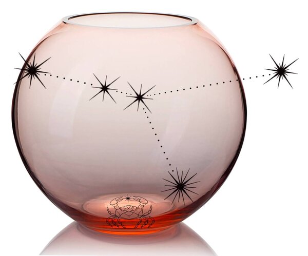 Skloglass Horoskop Váza 150mm RAK Barvy: Křišťál