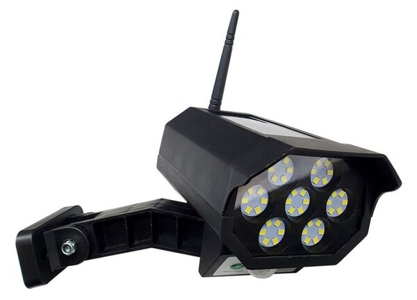 LED Solární maketa bezpečnostní kamery se senzorem LED/3,7V IP44 černá + DO