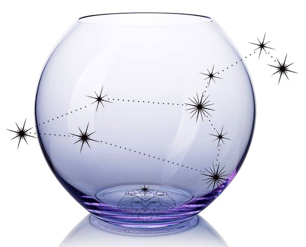 Skloglass Horoskop Váza 150mm LEV Barvy: Křišťál