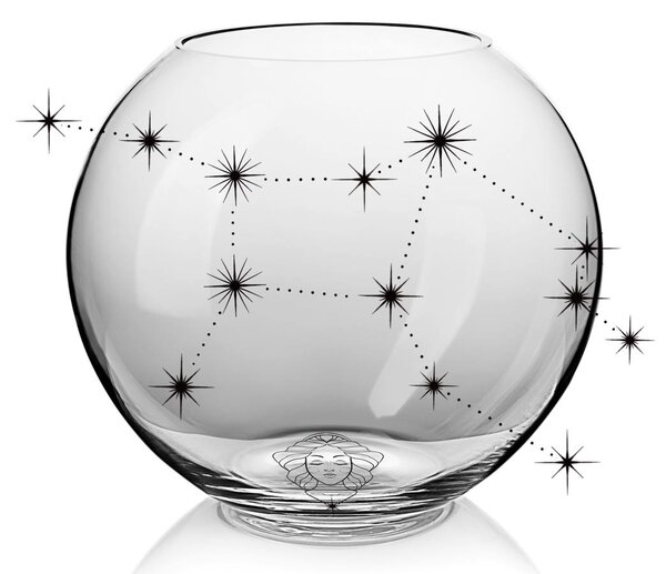 Skloglass Horoskop Váza 180mm PANNA Barvy: Křišťál