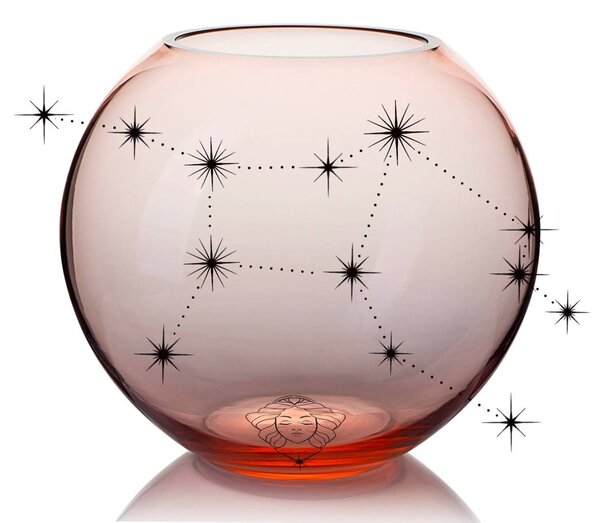 Skloglass Horoskop Váza 180mm PANNA Barvy: Křišťál
