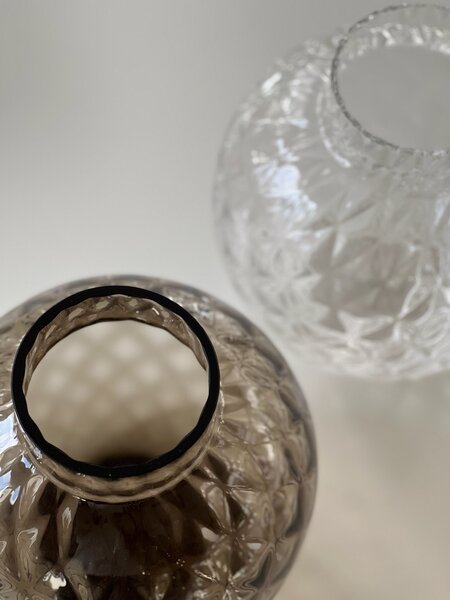Skloglass Váza DAHLIA 200mm Kouřová Barvy: Kouřová