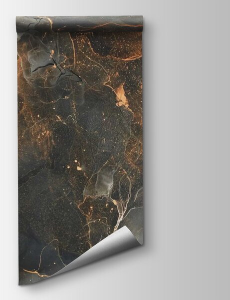 Fototapeta Černý a oranžový mramorovaný povrch, Mramorové fototapety, Populární fototapety, u71177 - Tapeko.co.cz