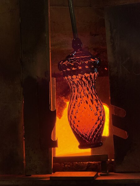 Skloglass Váza CÍNIE Kouřová Barva: Kouřová