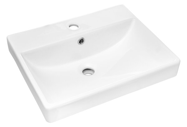 Comad Nábytkové keramické umyvadlo UN-RITA-GW-50, 50x40 cm, bílá lesklá