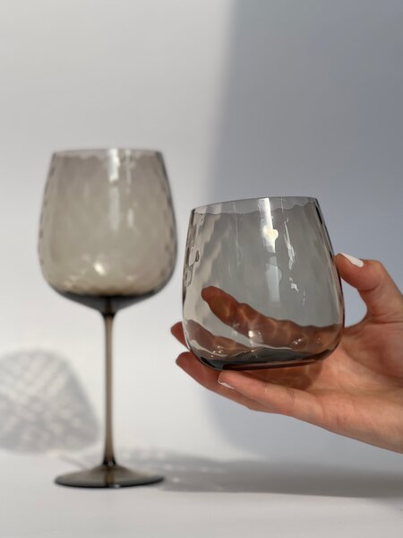 Skloglass Sklenice na vodu Cínie Kouřová Barva: Kouřová, Kusy: 2ks