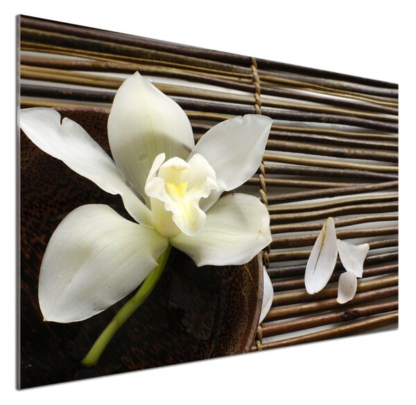 Skleněný panel do kuchynské linky Orchidej pksh-14760003
