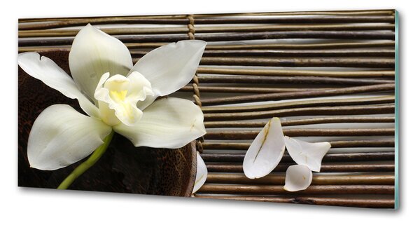 Skleněný panel do kuchynské linky Orchidej pksh-14760003