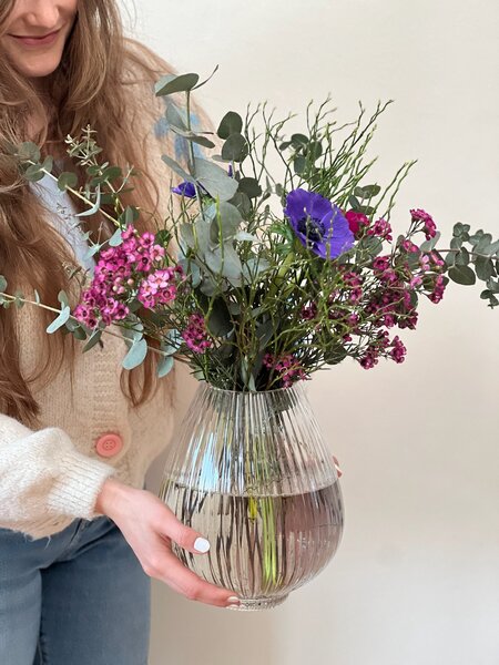 Skloglass Váza SAKURA Křišťál Barva: Křišťál