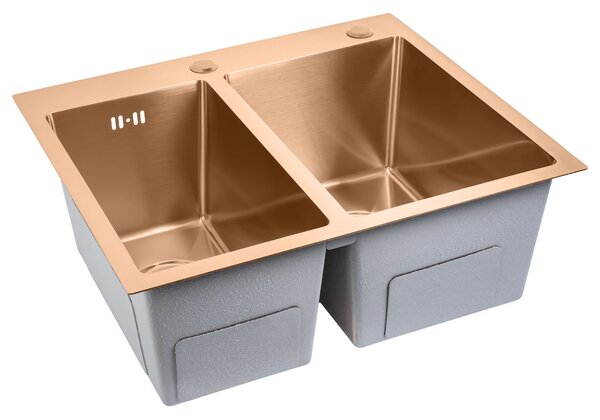 Rea Rea, Ocelové umyvadlo Toby BRUSH COPPER, ZLE-06416