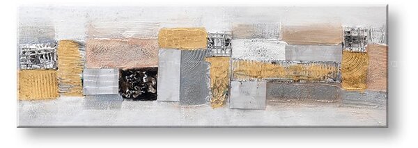 Malovaný obraz na stěnu ABSTRAKT 1 díl 120x40 cm - 120×40 cm / Premium 4 cm