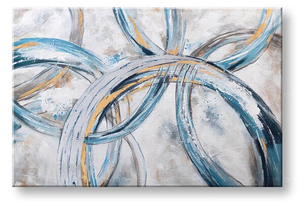 Malovaný obraz na stěnu ABSTRAKT 1 díl 120x80 cm - 120×80 cm / Klasický 2 cm