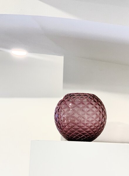 Skloglass Váza DAHLIA 180mm Fialková Barvy: Fialová