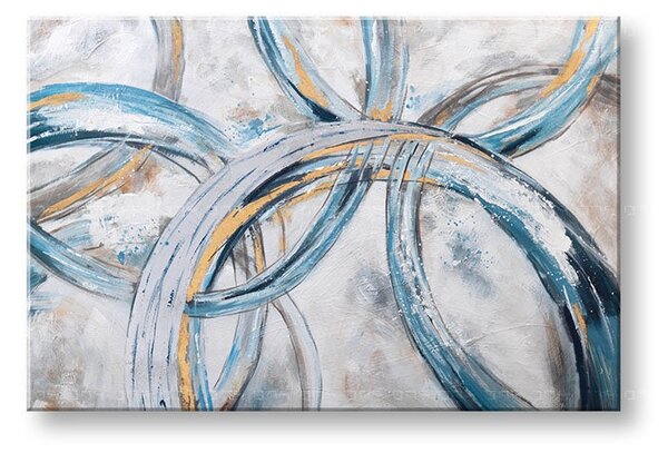Malovaný obraz na stěnu ABSTRAKT 1 díl 120x80 cm - 120×80 cm / Klasický 2 cm