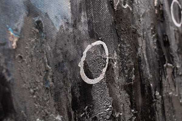 Malovaný obraz na stěnu ABSTRAKT 1 díl 60x90 cm - 60×90 cm / Klasický 2 cm