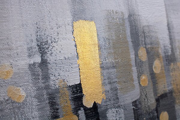 Malovaný obraz na stěnu ABSTRAKT 1 díl 90x60 cm - 90×60 cm / Klasický 2 cm