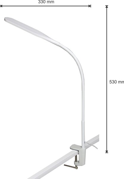 LED Stmívatelná lampa 3v1 LED/10W/230V 3000/4000/6000K CRI 90 bílá